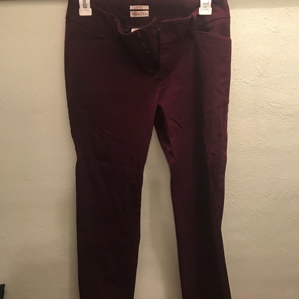 Burgundy Dress Pants